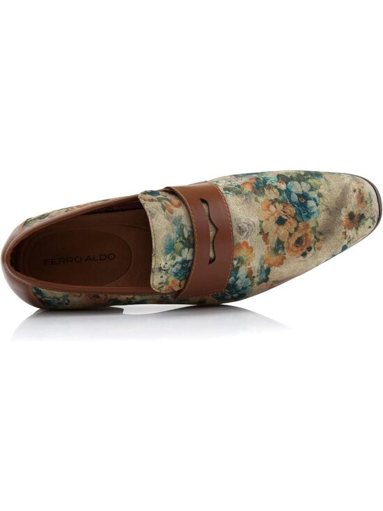 Men\'s Floral Synthetic Classic Penny Loafers & Slip-On Dress Shoes main image 5